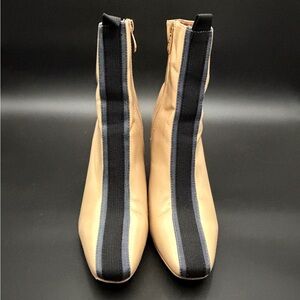 Cape Robbin Beige Ankle Boots Block Heel | Women's 9